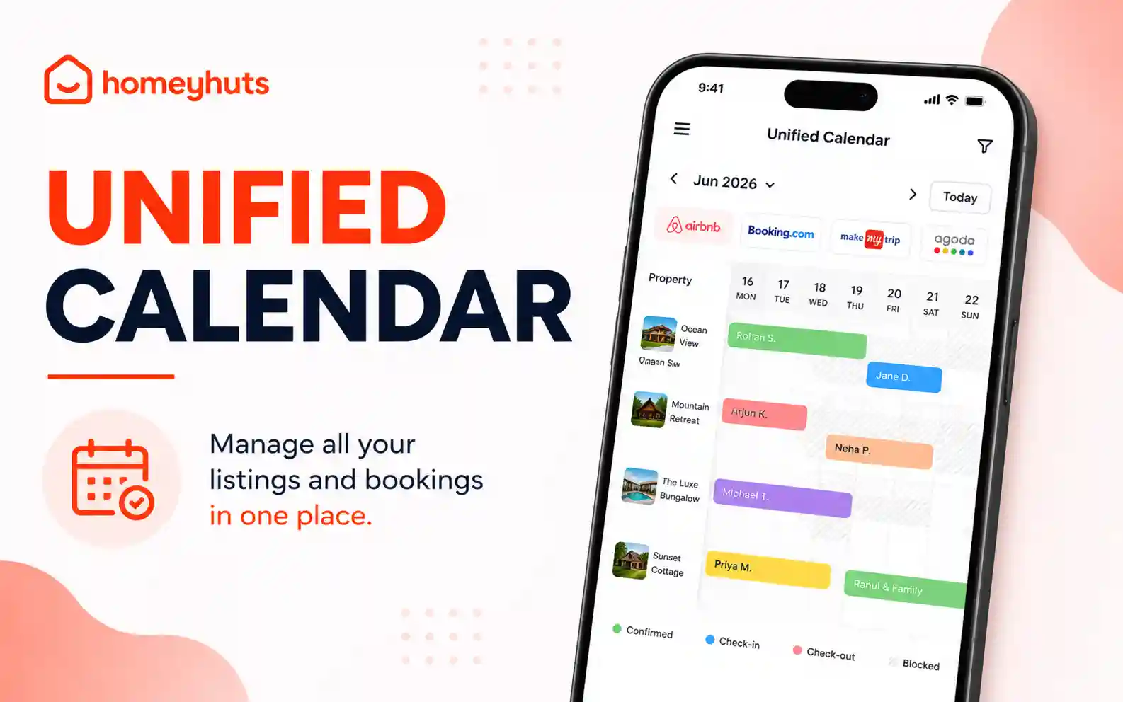 Unified Calendar: Manage Your Entire Homestay Business from One Screen