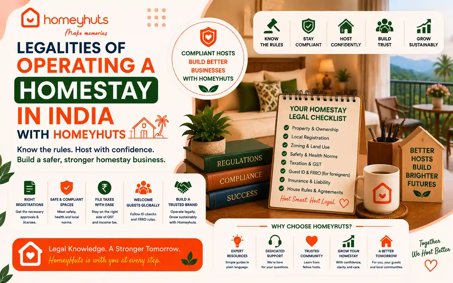 Legalities of Operating a Homestay in India with Homeyhuts