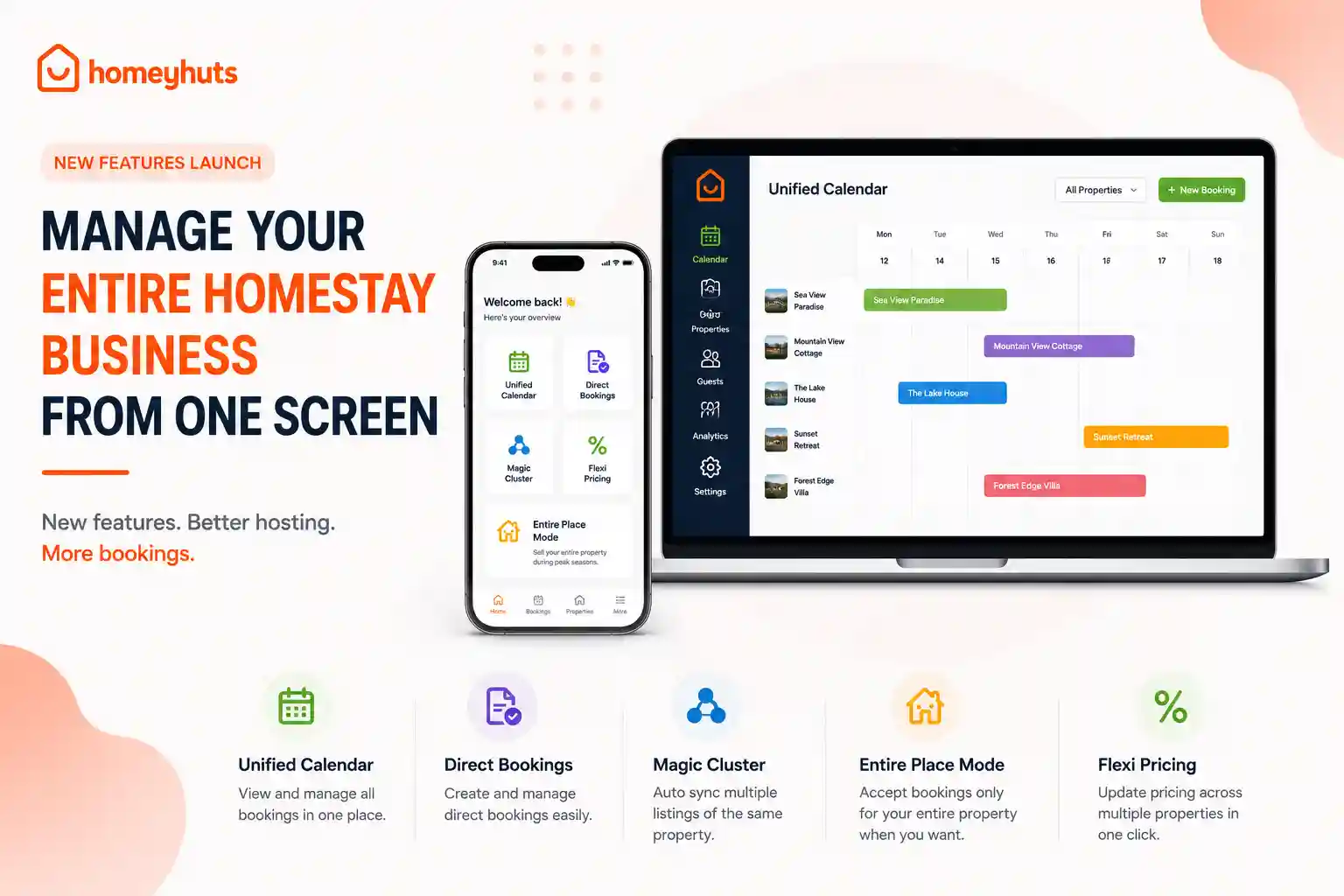 New Features Launch: Manage Your Entire Homestay Business from One Screen