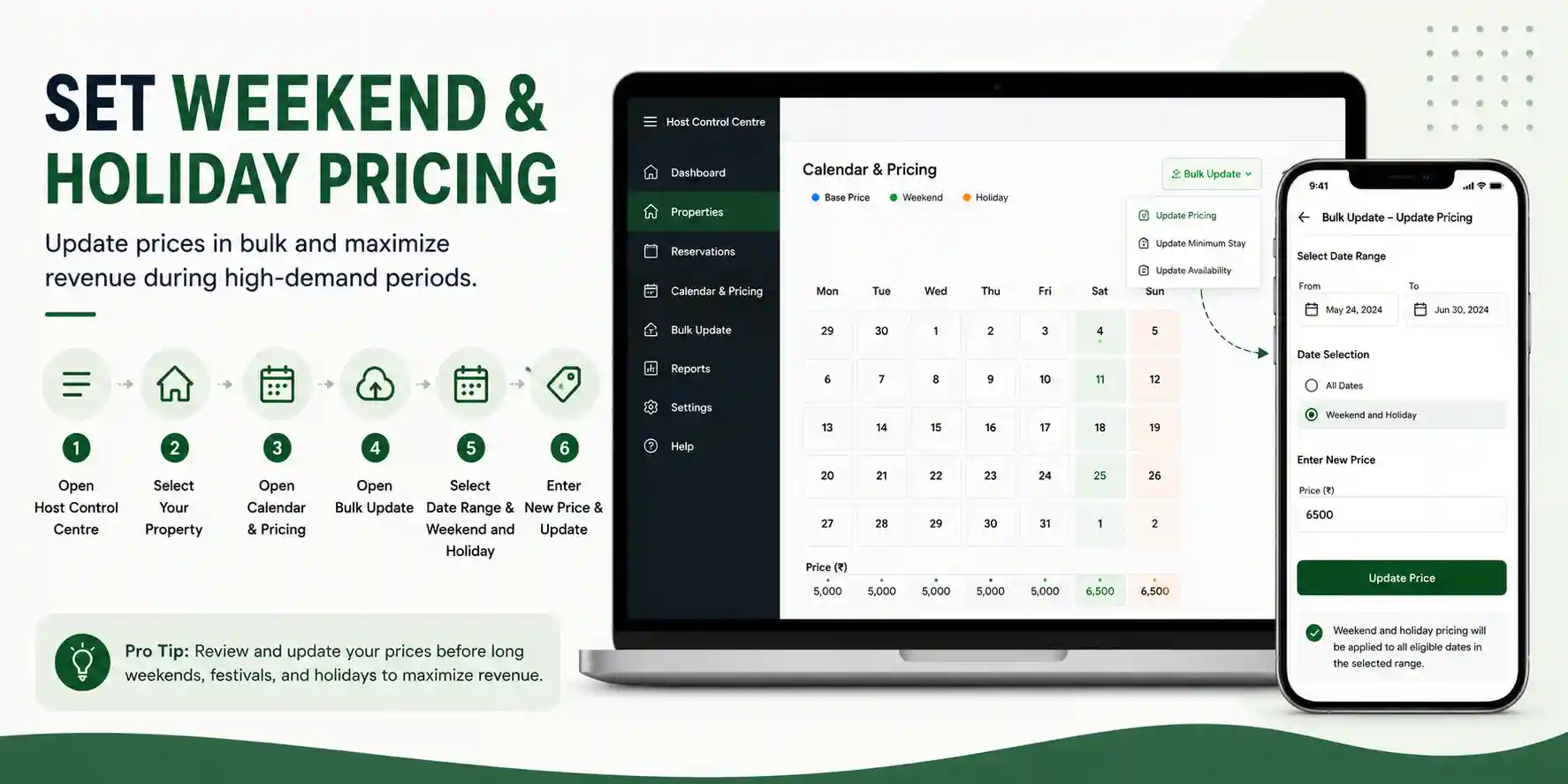 How to Set Weekend and Holiday Pricing