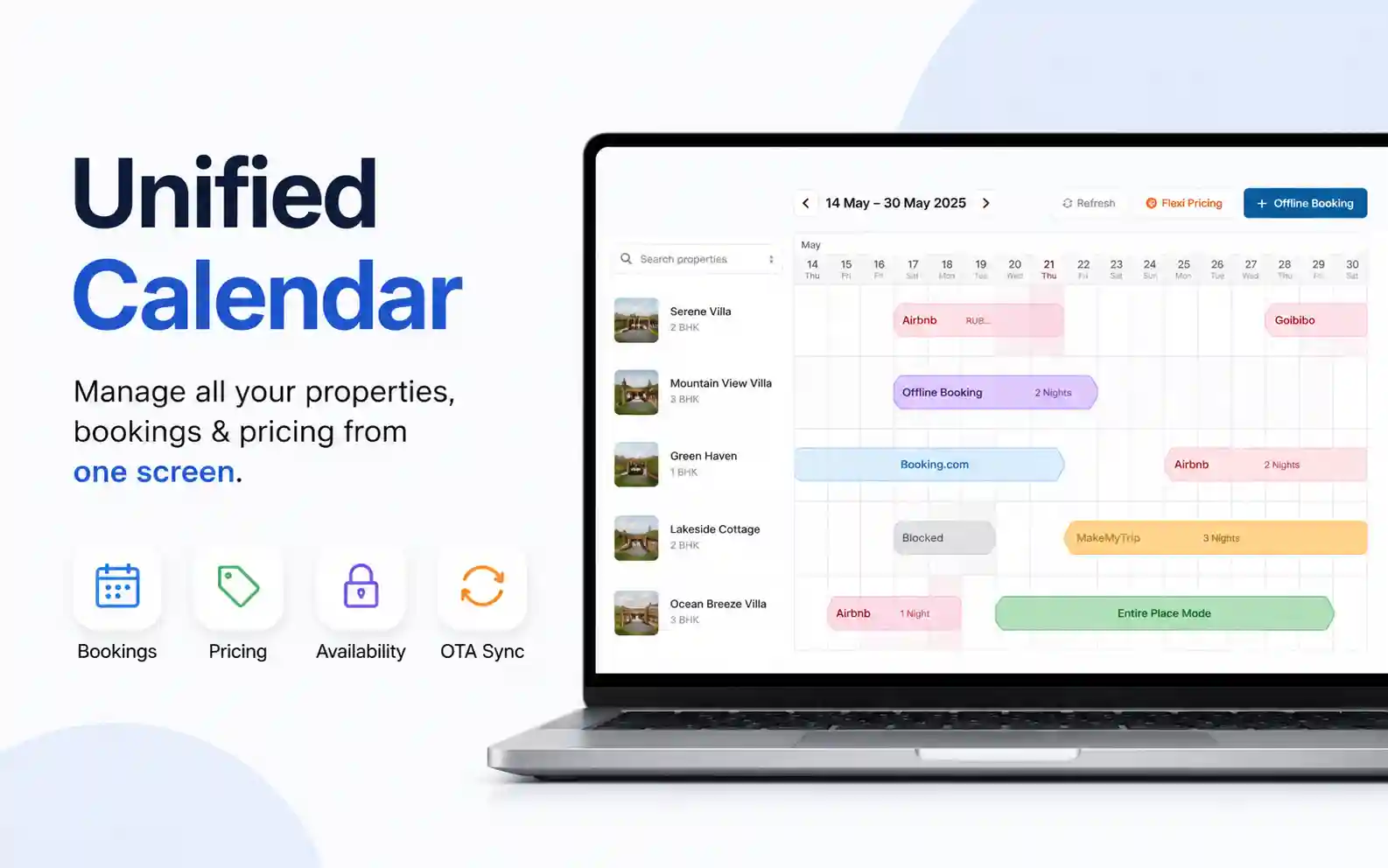 Unified Calendar: Manage Your Entire Homestay Business from One Screen