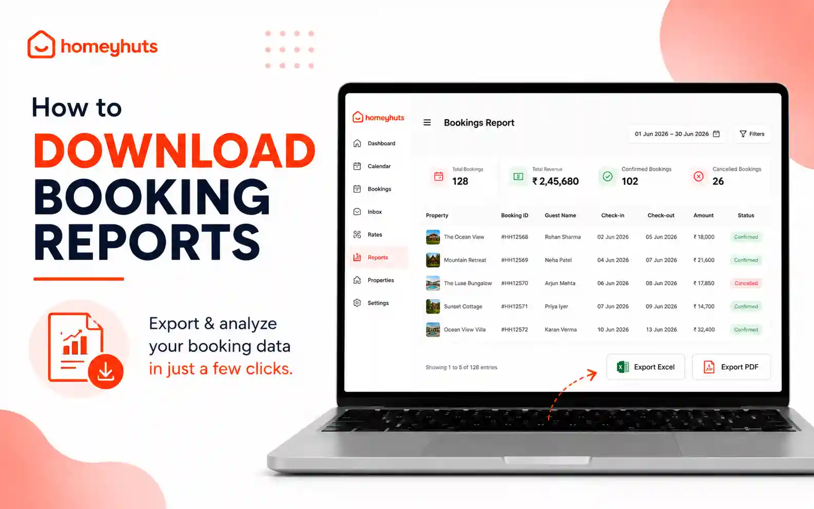 How to Download Booking Reports