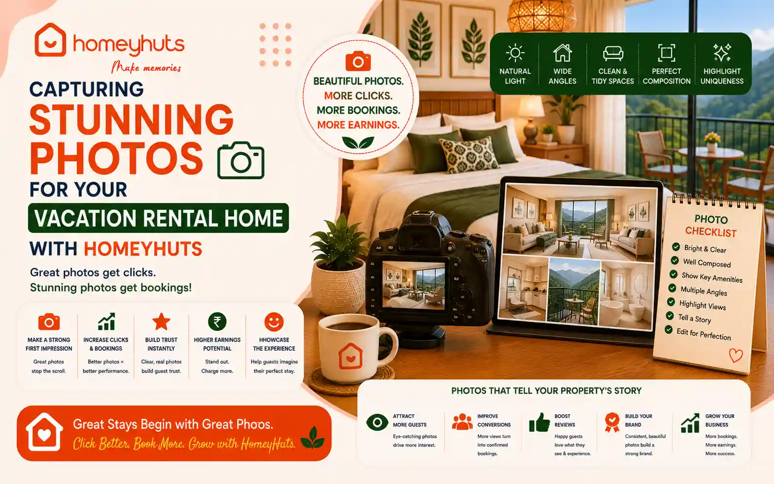 Capturing Stunning Photos for Your Vacation Rental Home with Homeyhuts