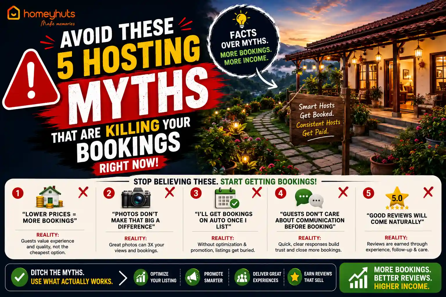 Avoid These 5 Hosting Myths That Are Killing Your Bookings Right Now