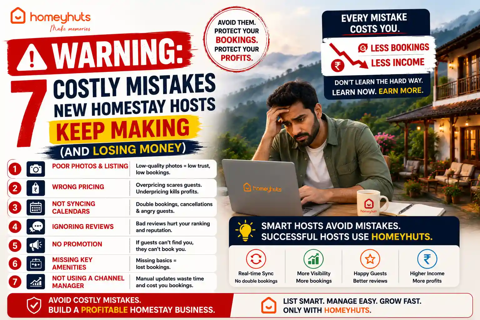 WARNING: 7 Costly Mistakes New Homestay Hosts Keep Making (And Losing Money)