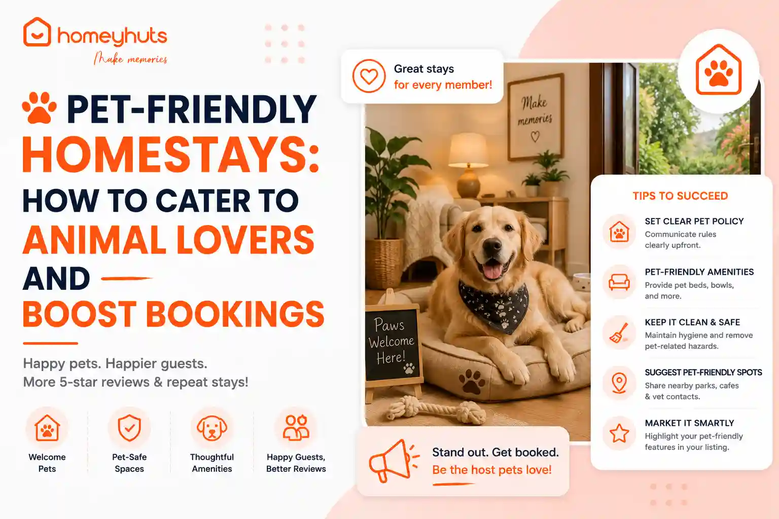 Pet-Friendly Homestays: How to Cater to Animal Lovers and Boost Bookings