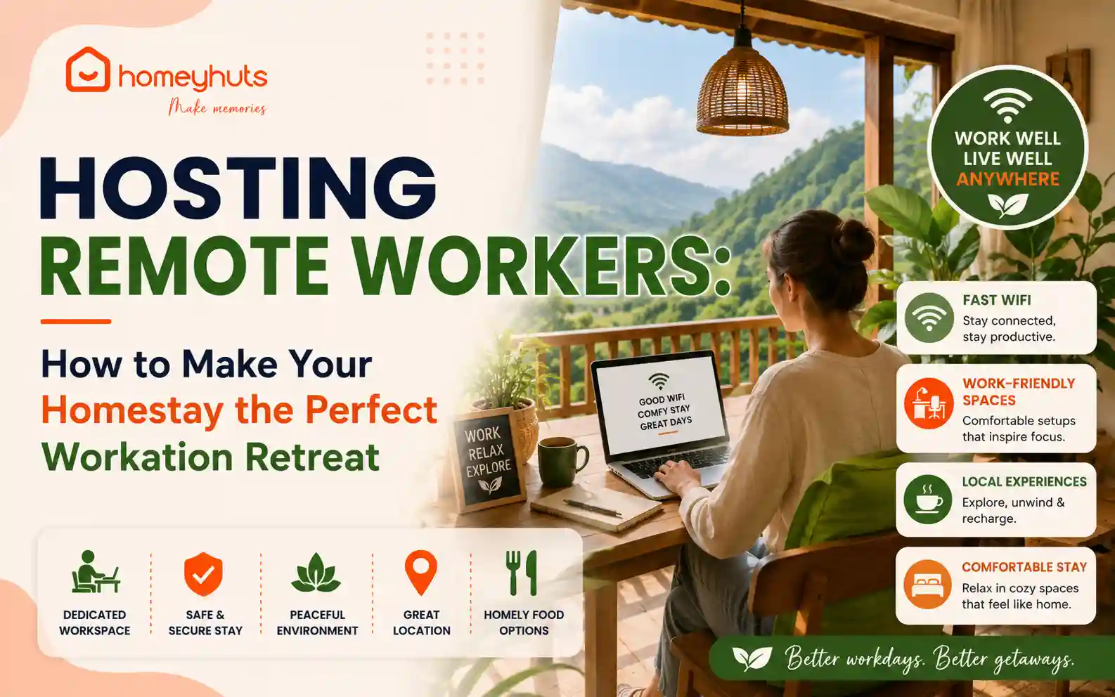 Hosting Remote Workers: How to Make Your Homestay the Perfect Workation Retreat