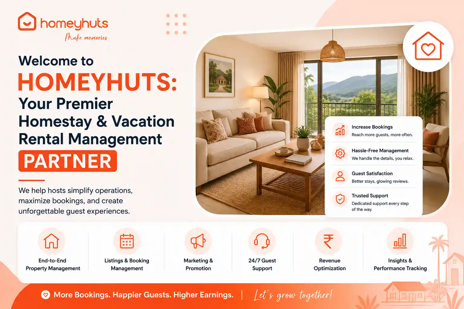 Welcome to Homeyhuts: Your Premier Homestay & Vacation Rental Management Partner